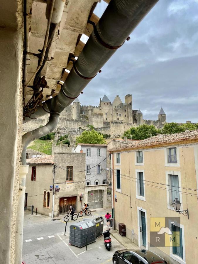 Le Donjon - Vue Cite Pied Cite Medievale Neuf Каркассон Экстерьер фото